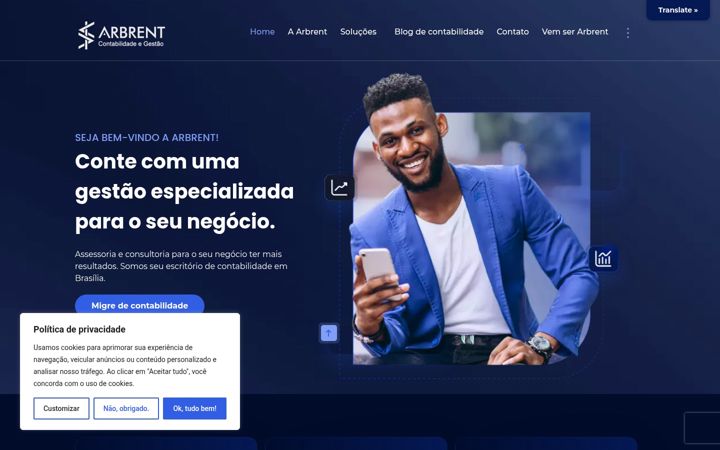 Ekrano kopija arbrent.com