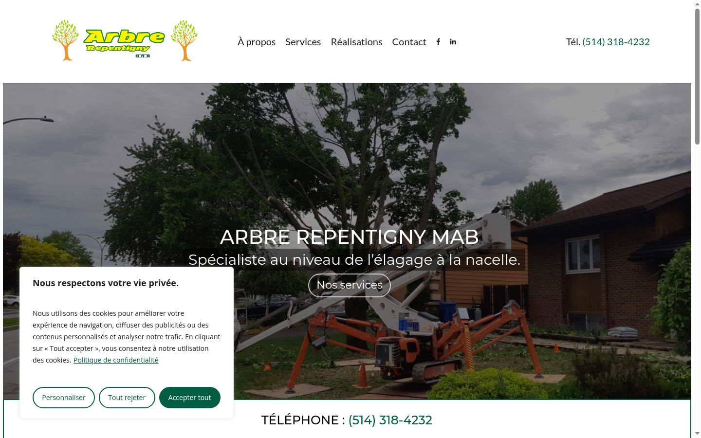 Screenshot tal-banner tal-kunsens muri qabel kwalunkwe interazzjoni