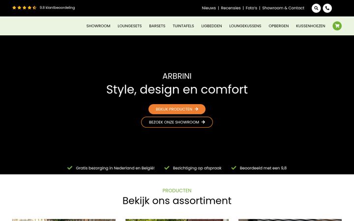 Screenshot of arbrini.nl