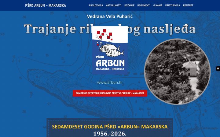 Screenshot di arbun.hr