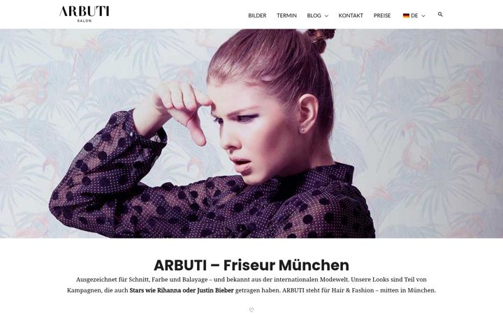 Screenshot of arbuti.com
