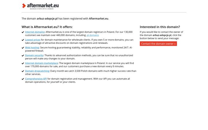 Screenshot of arbuz-adopcje.pl