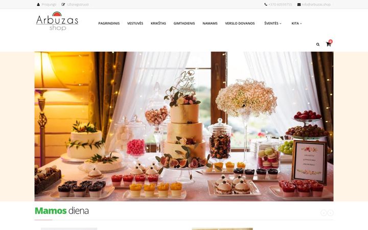 Captura de pantalla de arbuzas.shop