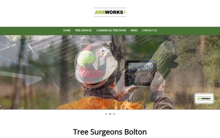 Screenshot of arbworksmanchester.co.uk