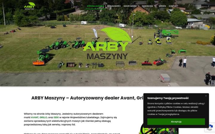 Screenshot of arby-maszyny.pl