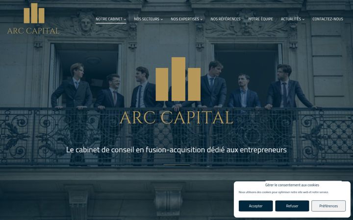 Screenshot of arc-capital.fr