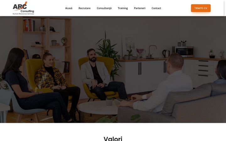 Screenshot of arc-consulting.ro