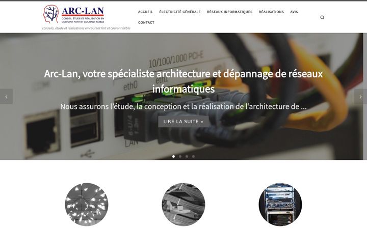 Snimka zaslona za arc-lan.fr