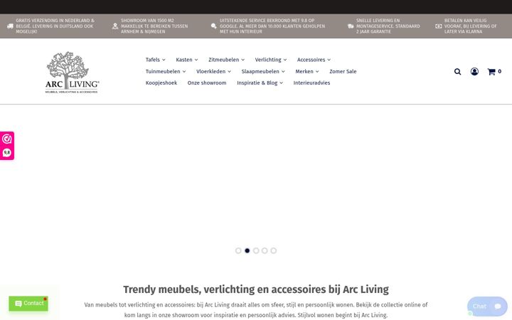 Snimka zaslona za arc-living.nl