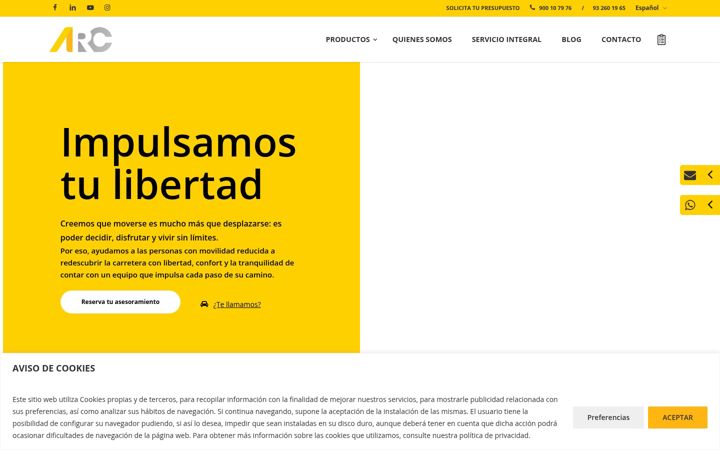Screenshot of arc-soluciones.com