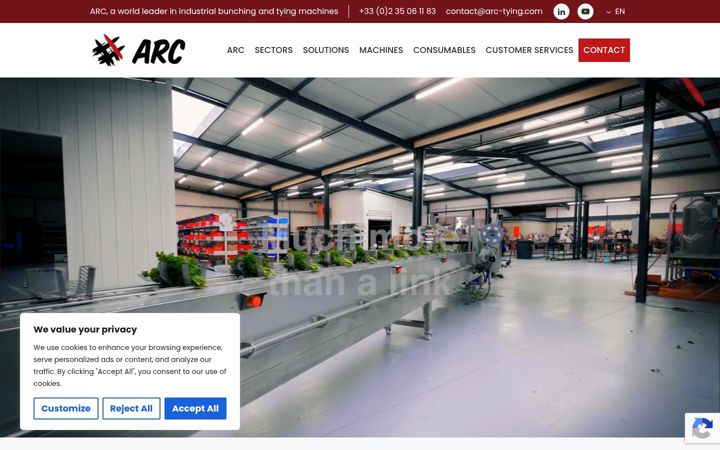 Zrzut ekranu arc-tying.com