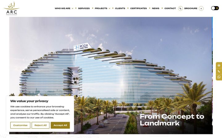 Screenshot of arc.ae