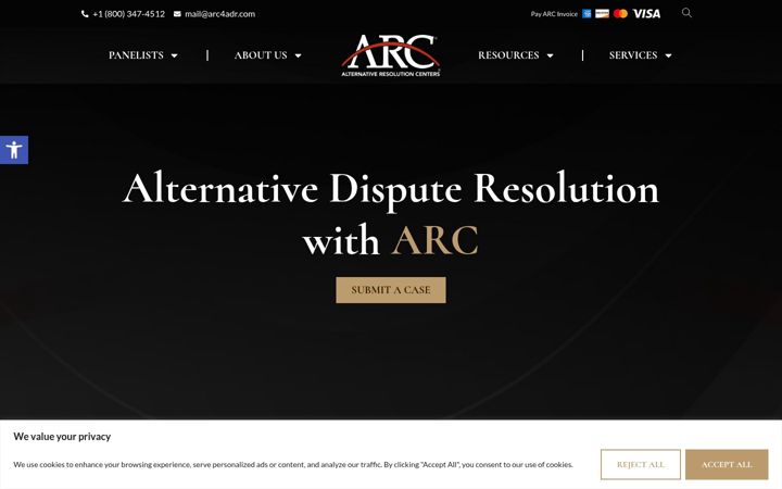 Zrzut ekranu arc4adr.com
