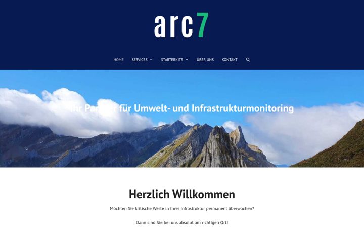 Screenshot of arc7.ch
