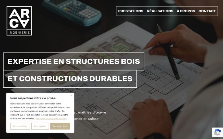 Zrzut ekranu arca-ingenierie.com