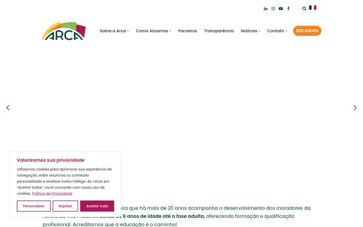 Screenshot ta' arca-ong.org.br