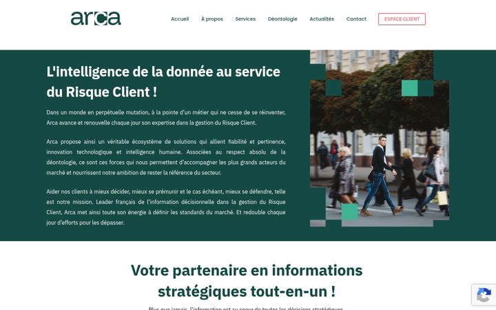 Screenshot ta' arca.fr