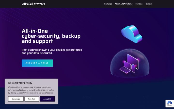 Screenshot of arca.systems