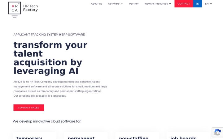 Screenshot of arca24.co.uk