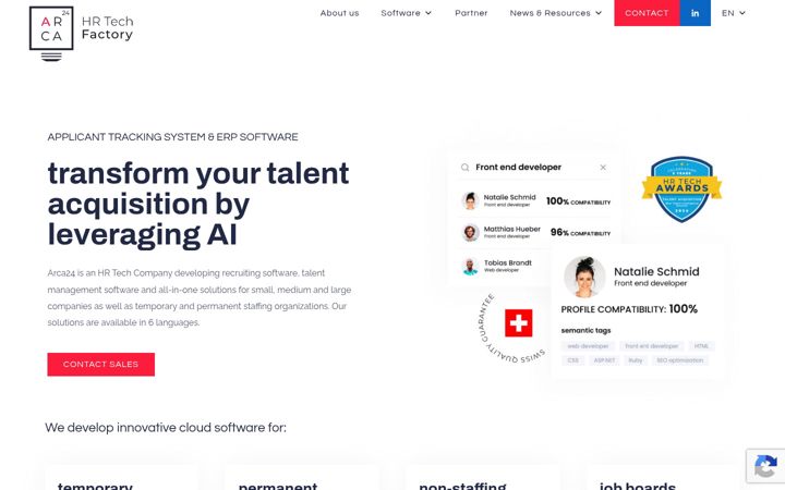 Screenshot of arca24.com