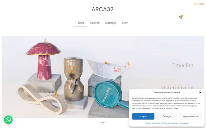 Screenshot του arca32.com