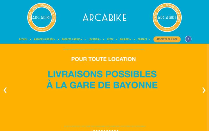 Screenshot ta' arcabike-velos.fr