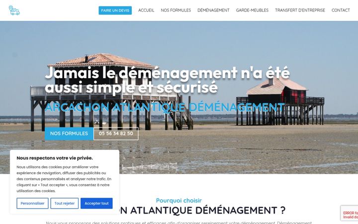 Posnetek zaslona arcachon-atlantique-demenagement.fr