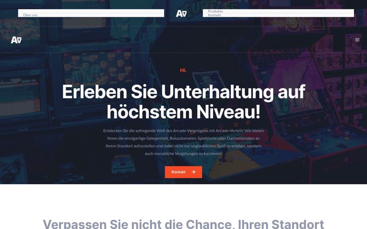 Екранна снимка на arcade-verleih.de