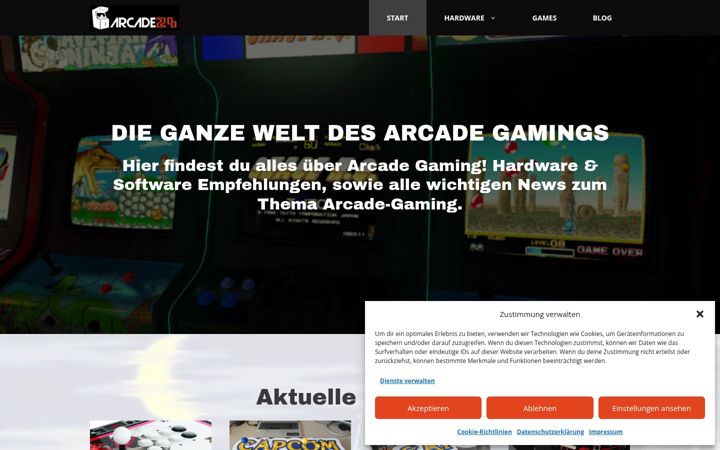 Ekrano kopija arcade24.net