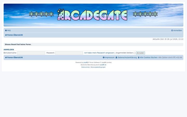 Screenshot of arcadegate.org