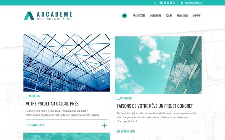 Screenshot of arcademe.lu