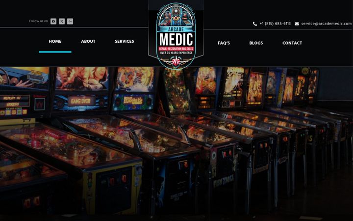 Screenshot of arcademedic.com