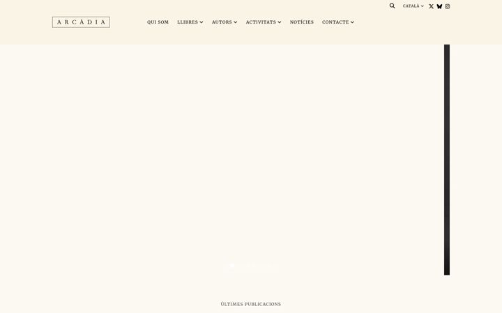 Screenshot of arcadia-editorial.com