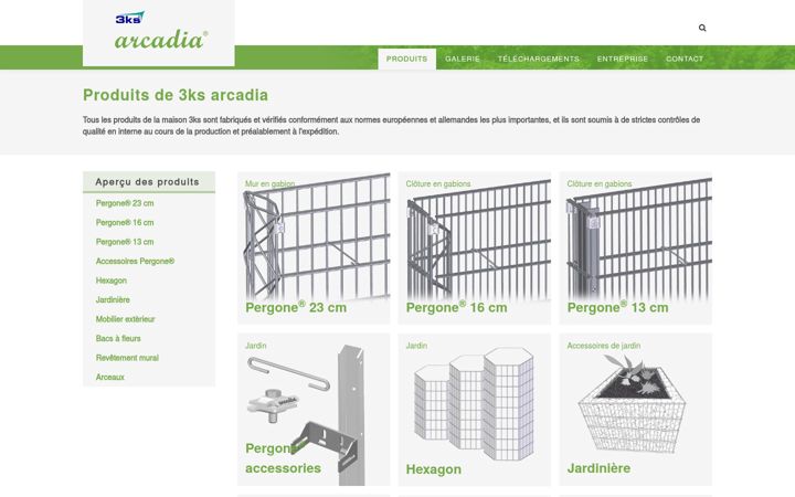 Screenshot of arcadia-gabion.fr