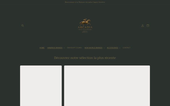 Screenshot of arcadiacigars.ch