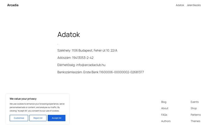 Screenshot of arcadiaclub.hu