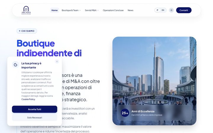 Screenshot of arcadiafinance.it
