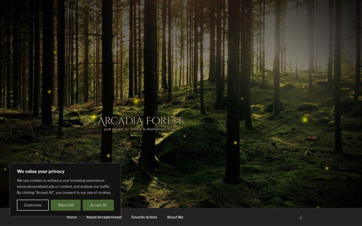 Screenshot of arcadiaforest.com