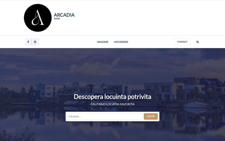 Screenshot of arcadiaimob.ro