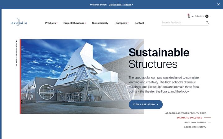 Screenshot of arcadiainc.com