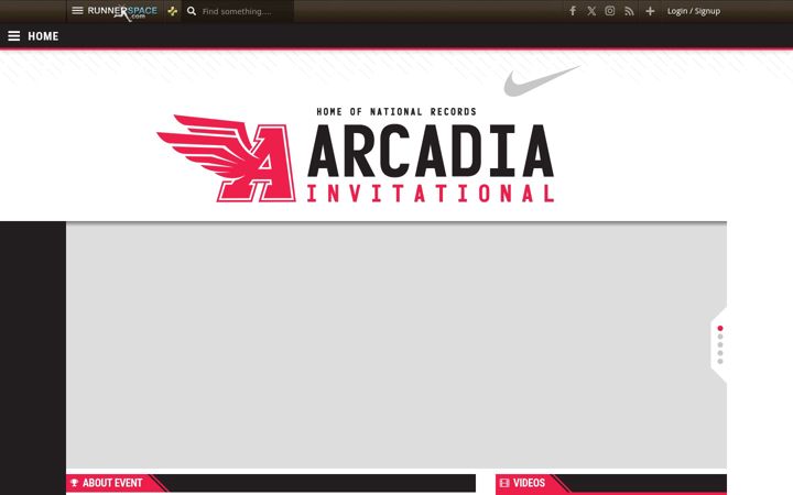 Screenshot του arcadiainvitational.org