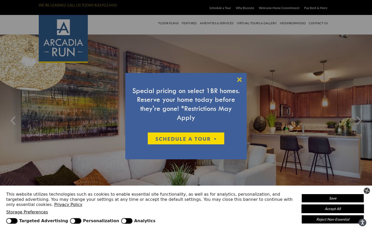 Sutikimo reklamjuostės, rodytos prieš bet kokią sąveiką, ekrano kopija