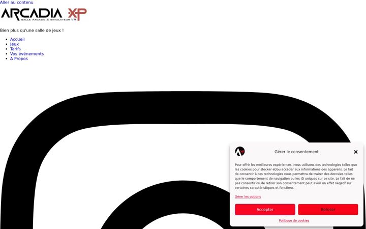Capture d'écran de arcadiaxp.fr