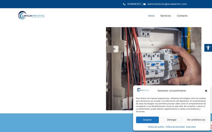 Screenshot of arcaelectric.es