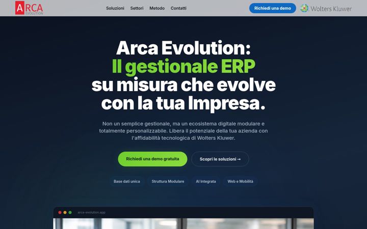 Screenshot of arcaevolution.it