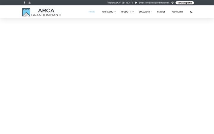 Kuvakaappaus sivustosta arcagrandiimpianti.com