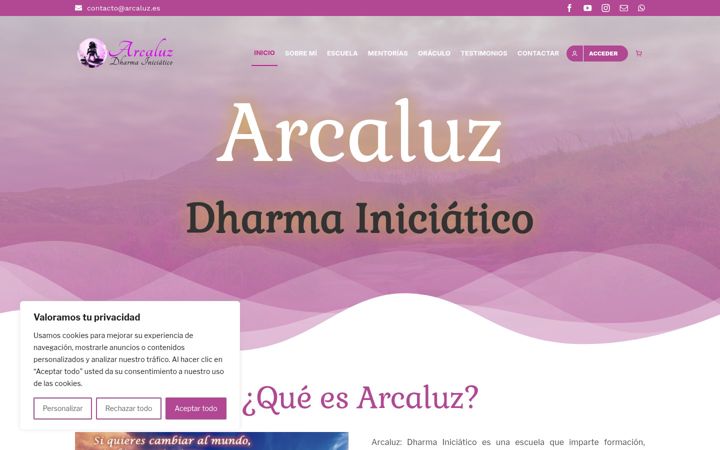 Ekrano kopija arcaluz.es