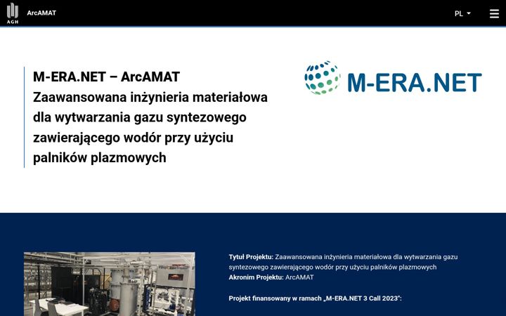 Ekrano kopija arcamat.agh.edu.pl