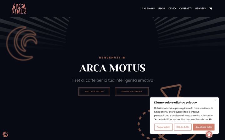 Screenshot of arcamotus.com