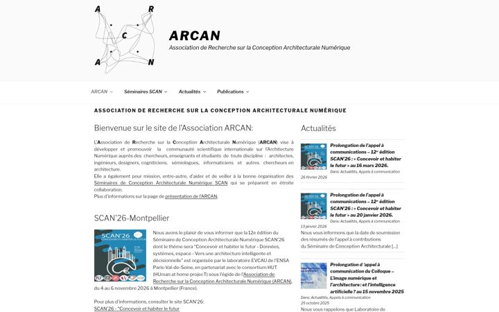 Screenshot of arcan-scan.fr